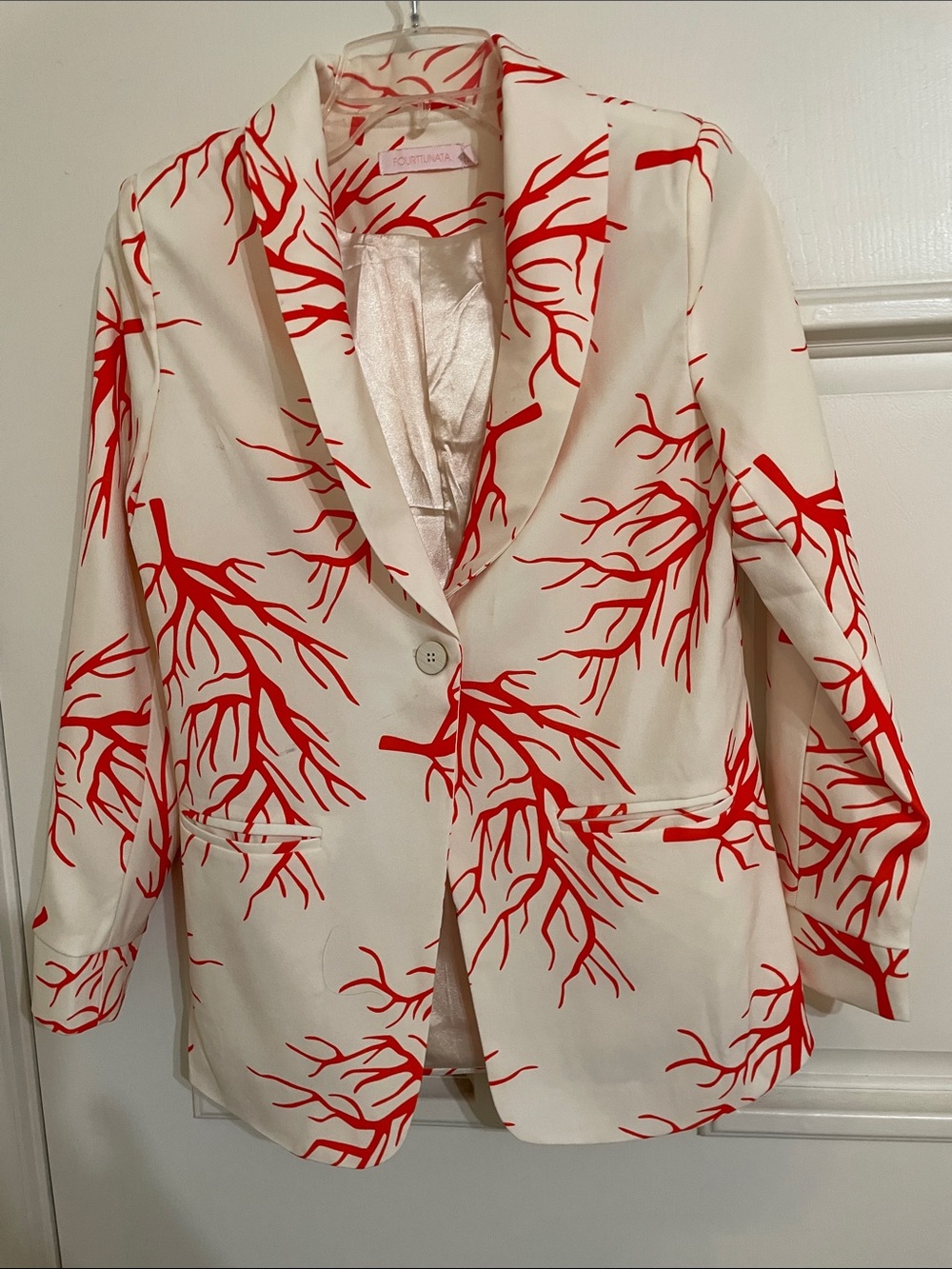 FORTUNATA Sea Coral Summer Jacket Sz S